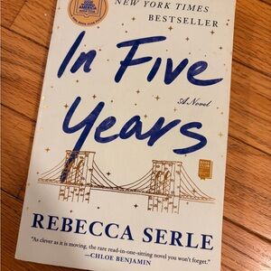 'In Five Years' Novel - White and Blue Cover